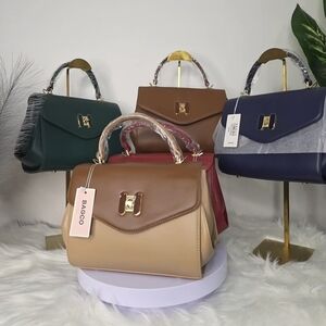 Women's Tan and Brown Handbag